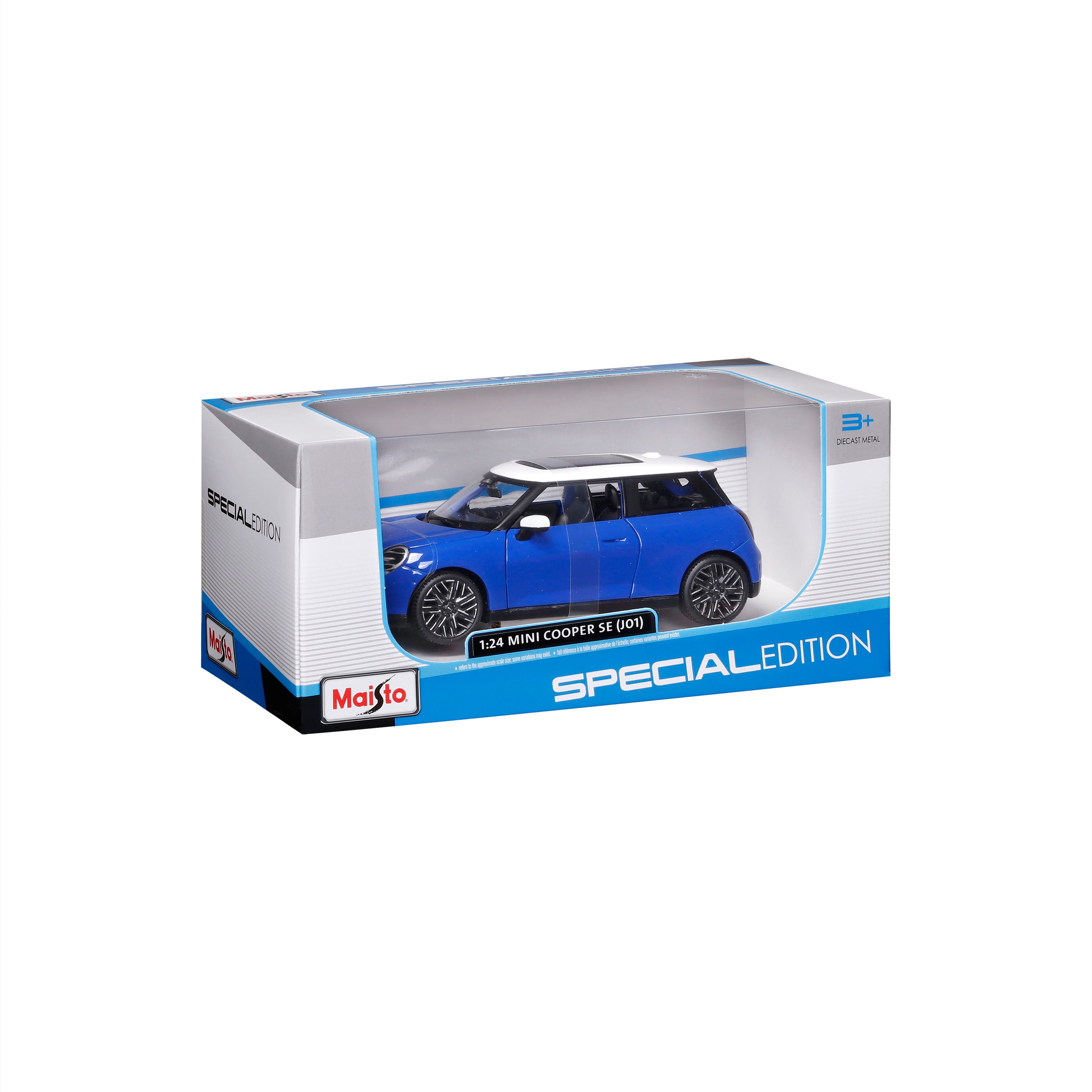 MINI Cooper SE (J01) 2024 Blue - 1:24 Scale