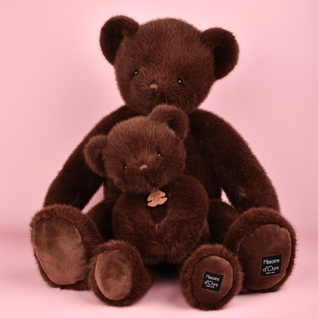Ours en peluche Clémentin Marron Chocolat - 60 cm