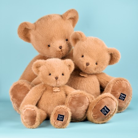 Ours en peluche Clémentin Marron Miel - 60 cm