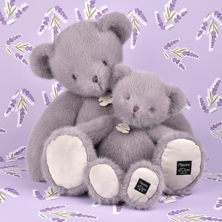 Ours en peluche Clémentin Lavande - 38 cm