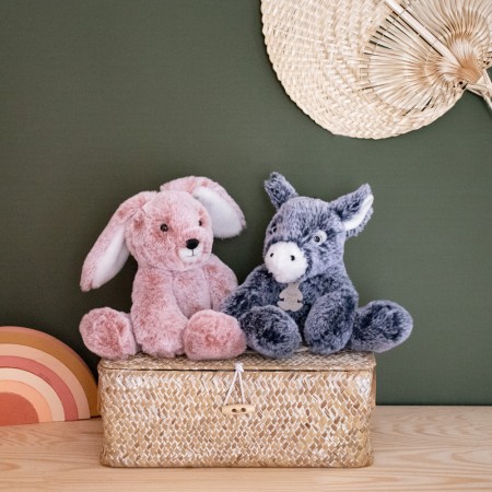 Peluche Lapin Rose - 25 cm