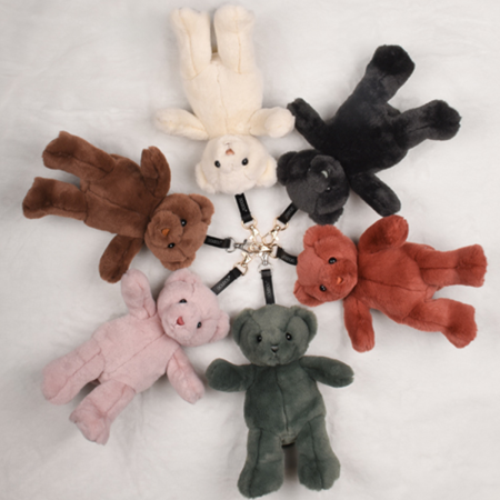 Bijou de Sac Ours en Peluche - Porte-clés 20 cm - Rose clair