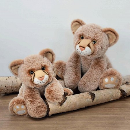 Peluche Bébé Lion Marron - 25 cm