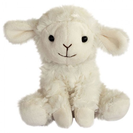 Peluche Agneau blanc - 15 cm