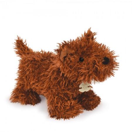 Peluche chien Fox - Marron foncé - 25 cm