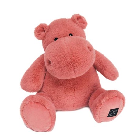 Peluche personnalisée Je t'Aime - Hippopotame Terracotta - Édition limitée - 40cm