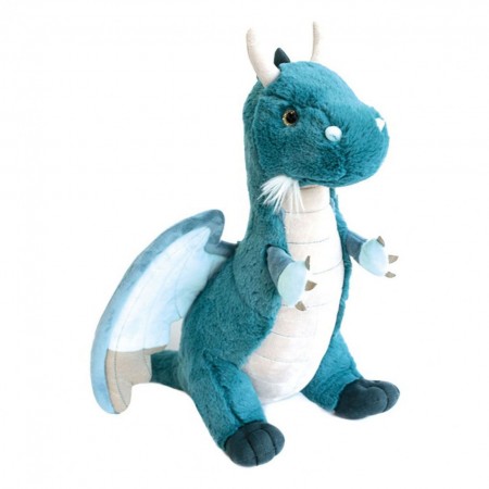 Grégoire peluche dragon - Vert émeraude - 40 cm
