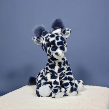 Peluche Girafe Bleue - 30 cm