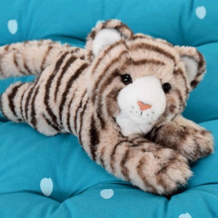 Peluche Tigre Beige - 25 cm