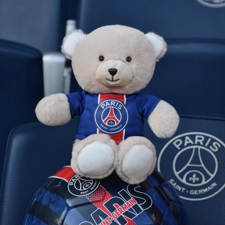 Peluche officielle Ours PSG - Bandes Hechter - 23 cm