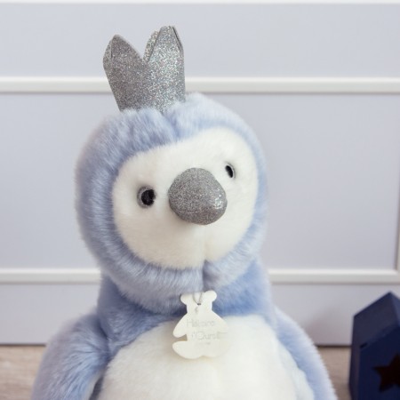 Peluche Pingouin Bleu - 30 cm