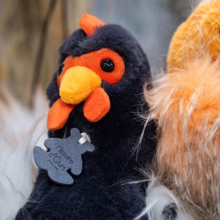 Peluche coq 