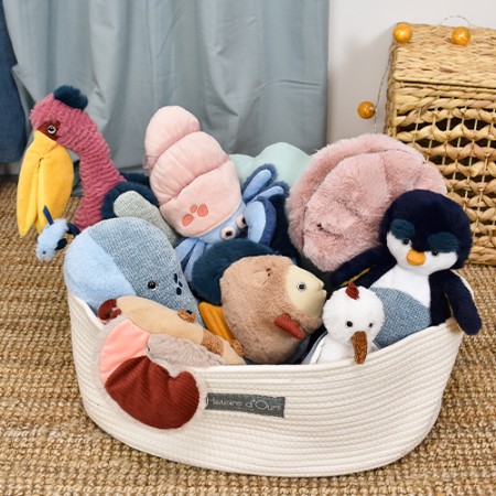 Peluche Crabe beige - 23 cm