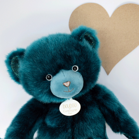 Ours collection Bleu Paon - Bleu paon- 30 cm