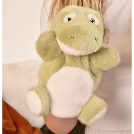 Marionnette Crocodile vert - 24 cm