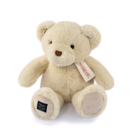 Ours en peluche beige - LE NOUNOURS - 40 cm -