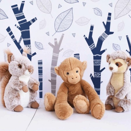 Peluche Ecureuil Beige - 25 cm