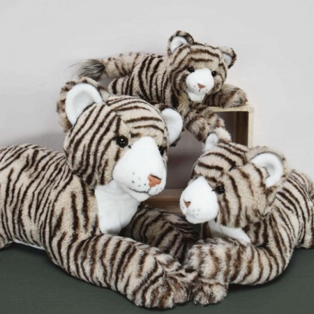 Peluche Tigre Beige - 35 cm