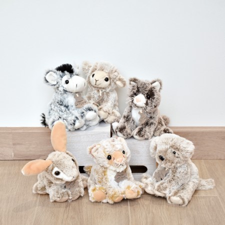 Peluche Léopard beige - 15 cm