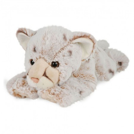 Peluche Léopard des neiges Beige - 70 cm