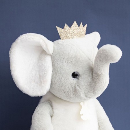 Peluche Eléphant Gris - 35 cm