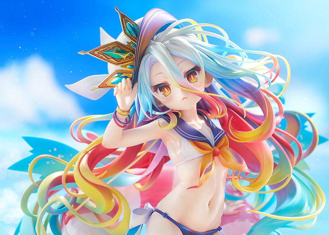 No Game No Life - Shiro: Sailor-Style Swimsuit Ver. 1/7 Scale Figure