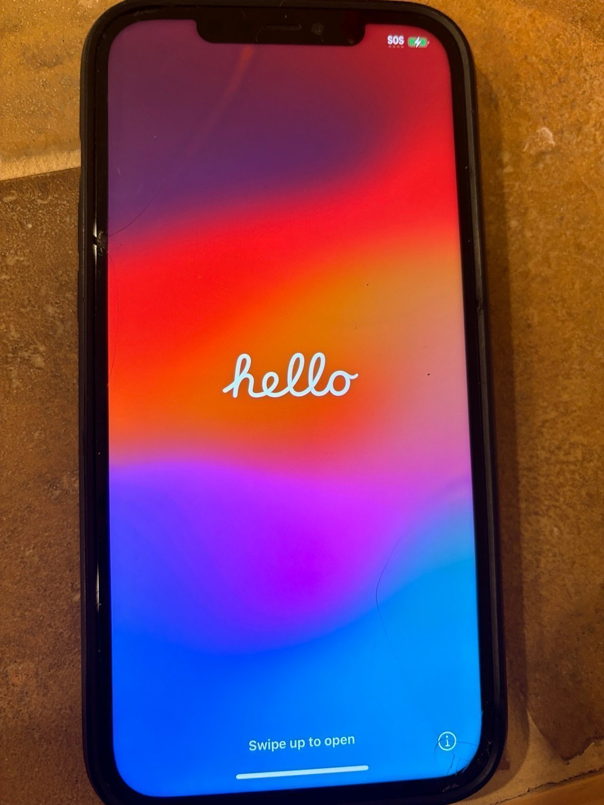 Apple iPhone 12 Pro Max Graphite Unlocked 128gb cracked screen fully functional 1G61