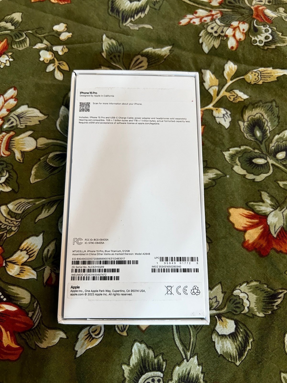 Apple IPhone 15 Pro T-Mobile 1Q99