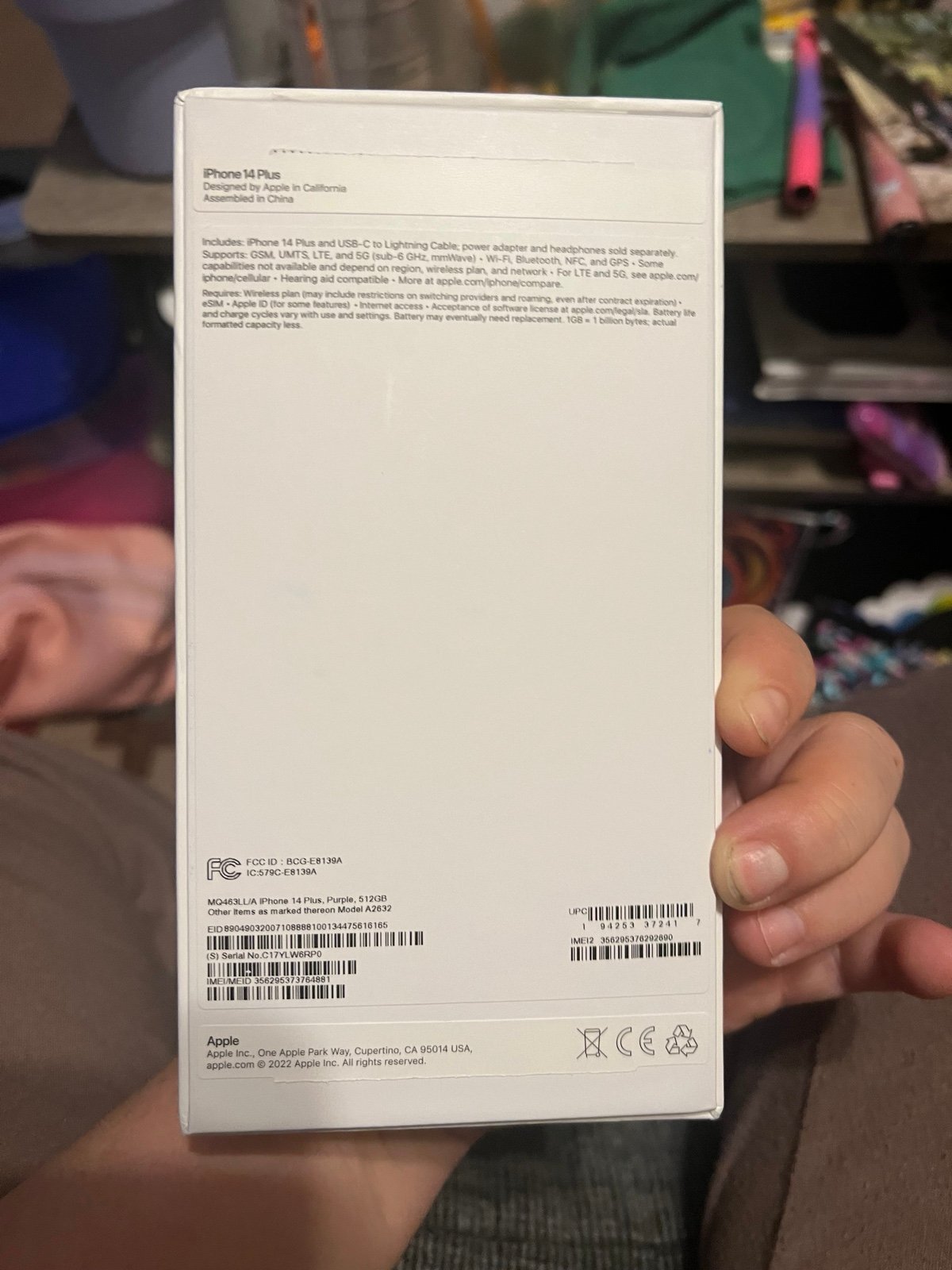 SOLD - iphone 14 plus unlocked new 512gb