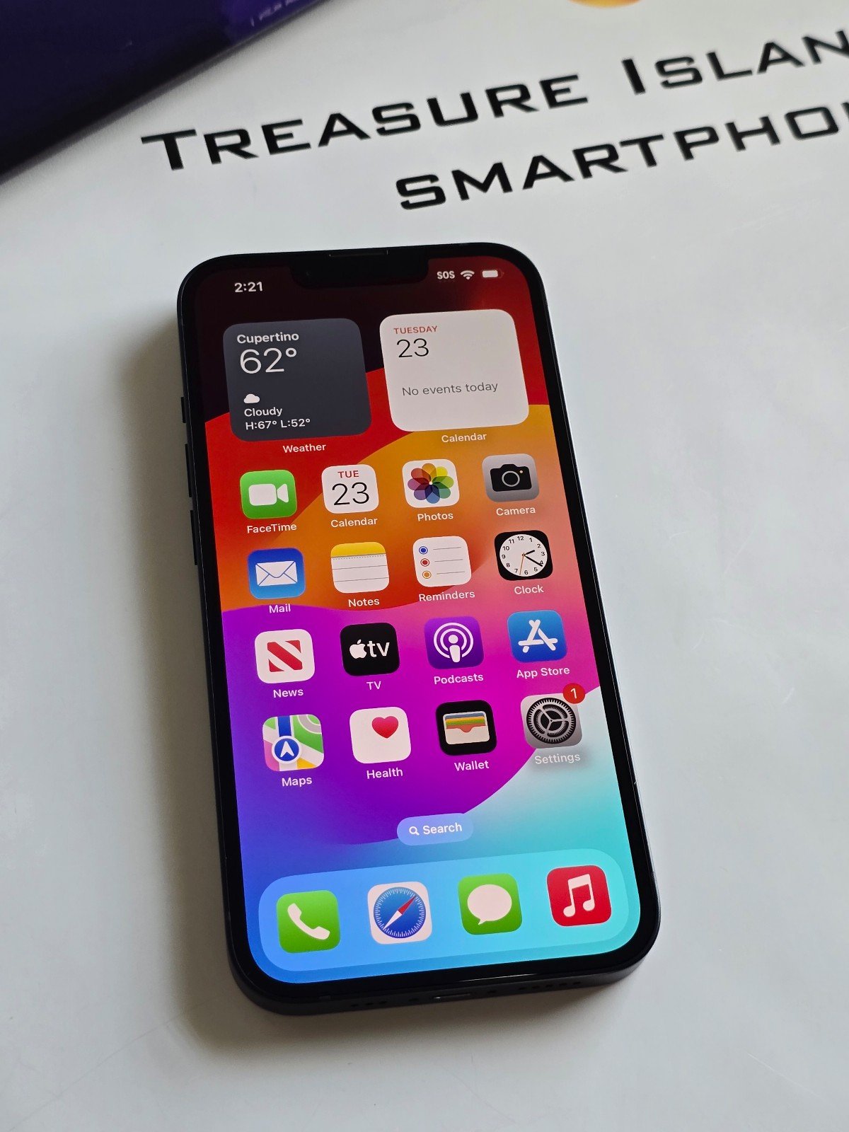 Cricket Wireless iPhone 14 5G 128GB Midnight Black 7O59