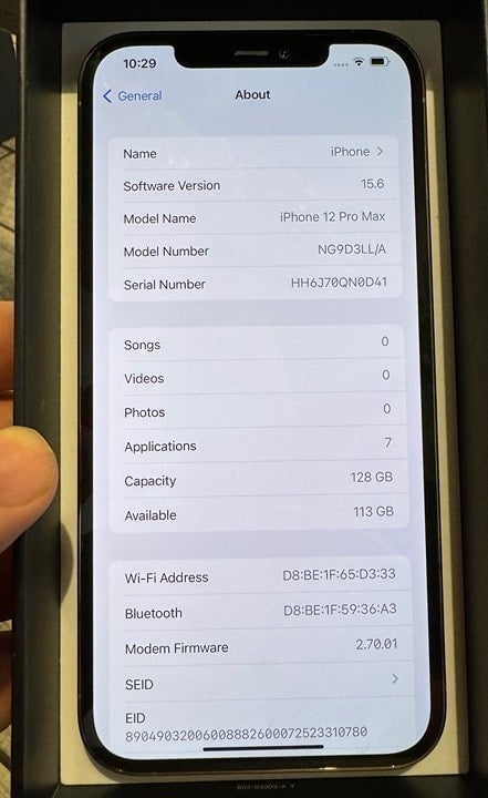 New Apple iPhone 12 Pro Max 1A26