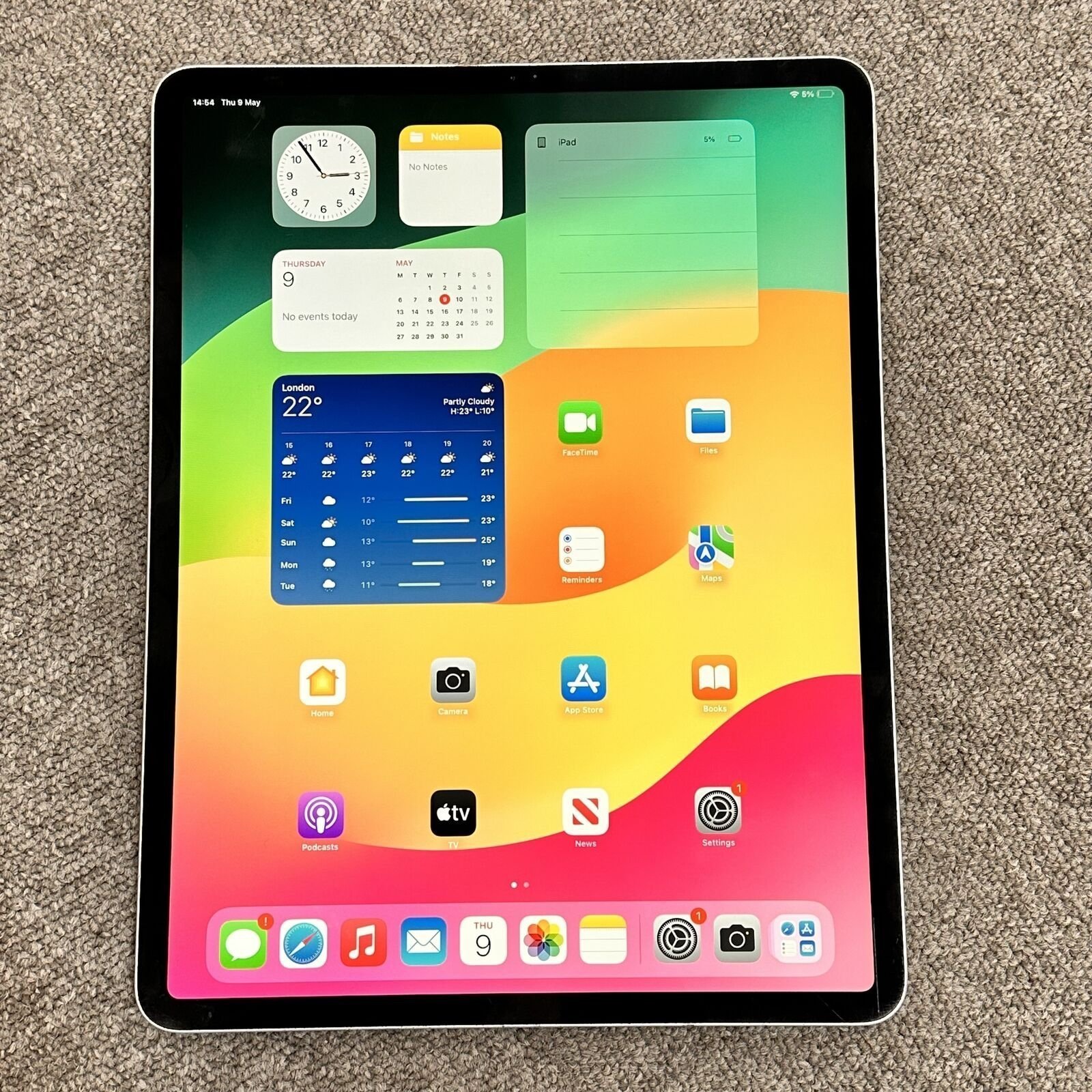 *RARE* Apple iPad Pro 3rd Generation 1 TB in Silver 12.9” Cellular+ APPLE PENCIL 3R53