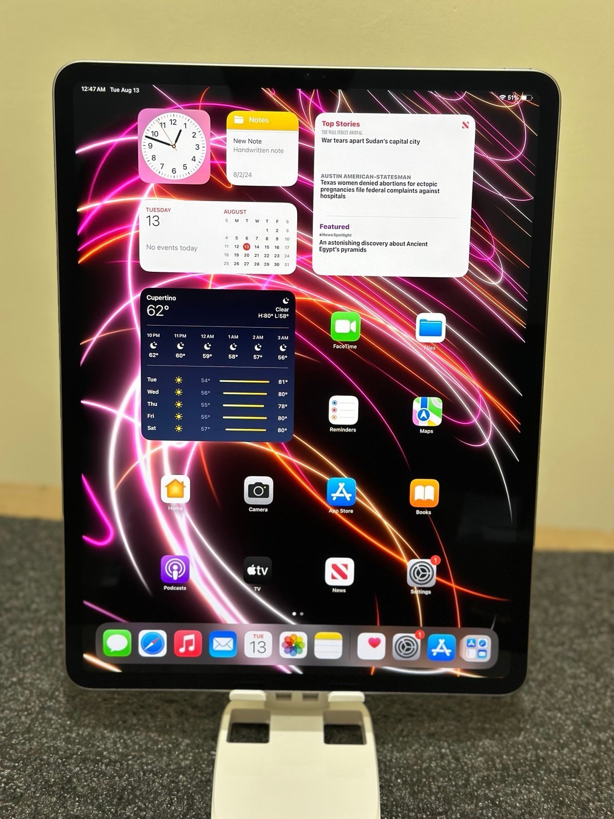 Apple ipad pro 12.9 6th gen M2  128 gb wifi 3M85