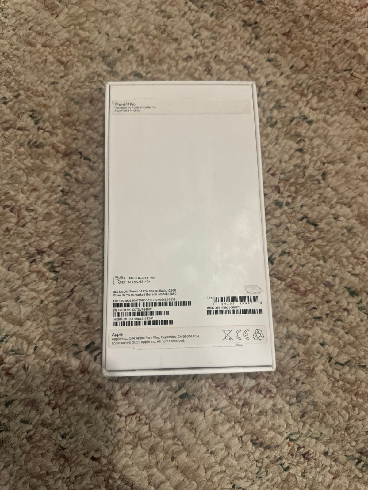 Apple iPhone 14 Pro 128 GB 5O91