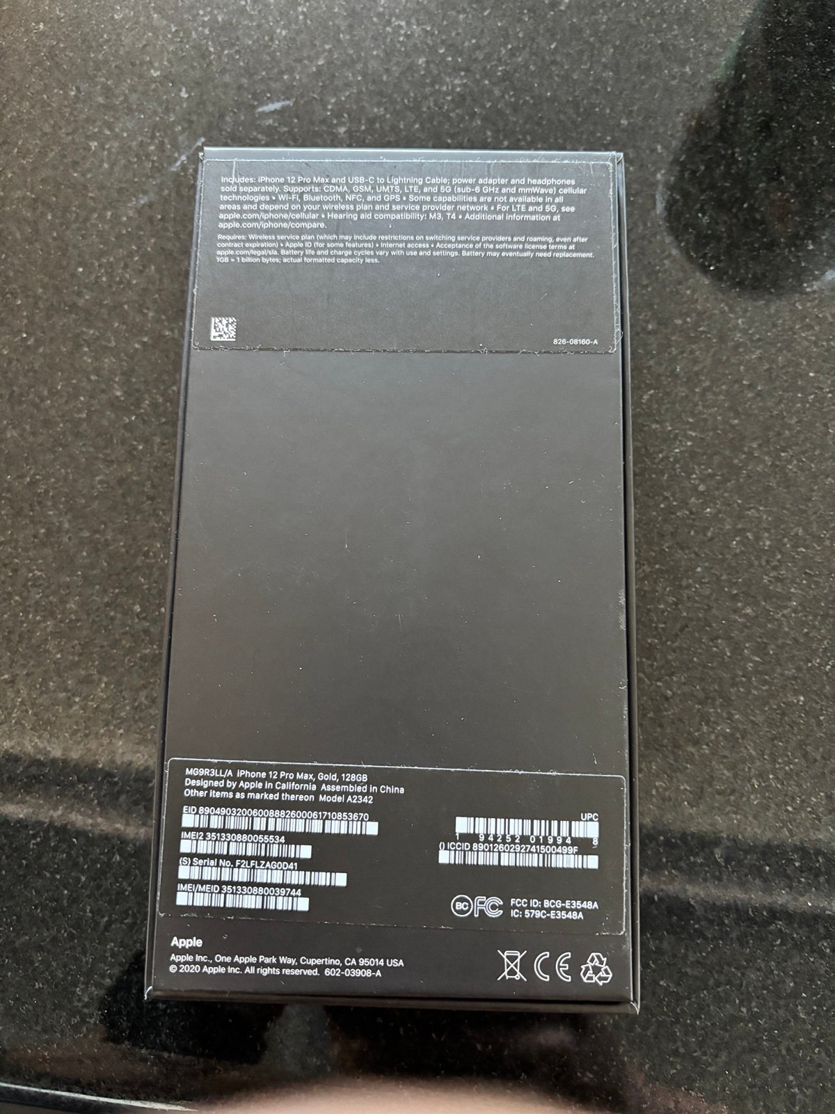 Unlocked iPhone 12 Pro Max 128gb gold 1K71