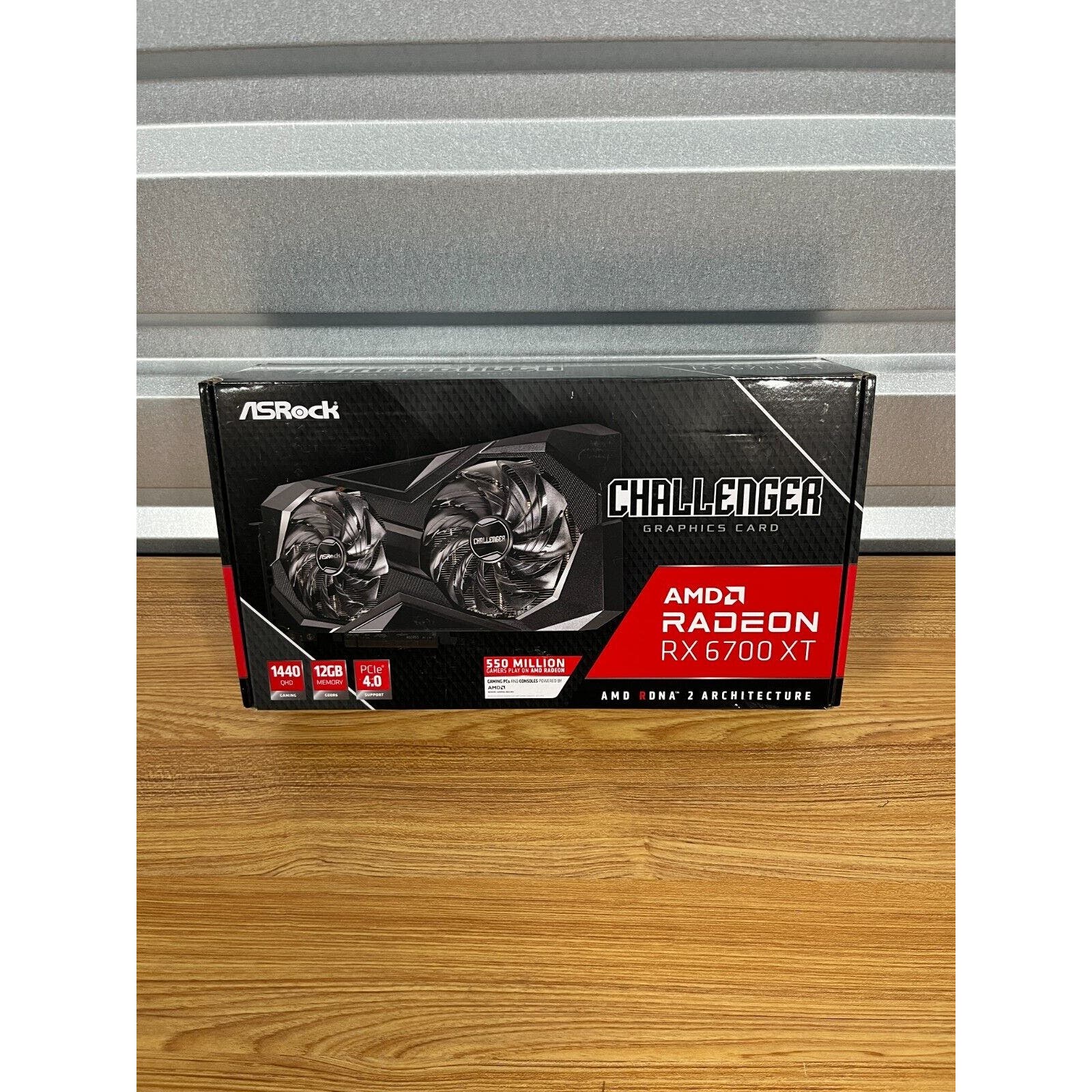 ASRock Radeon RX 6700 XT Challenger D Gaming Graphic Card, 12GB GDDR6 VRAM, AMD