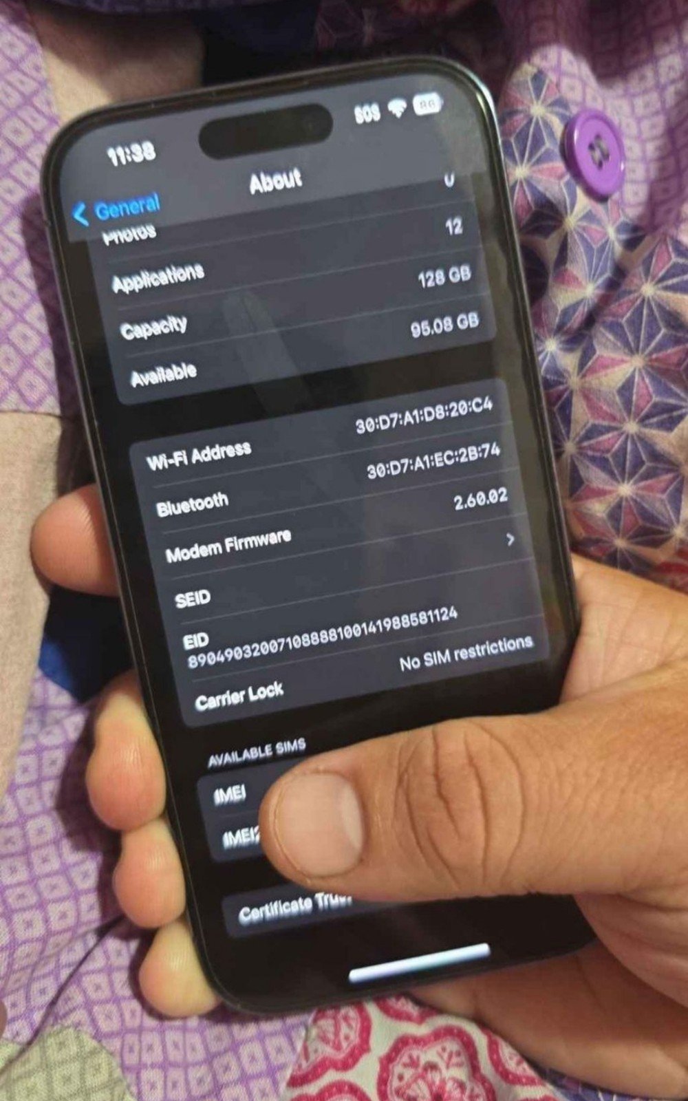 Apple iPhone 14 Pro unlocked 7G29