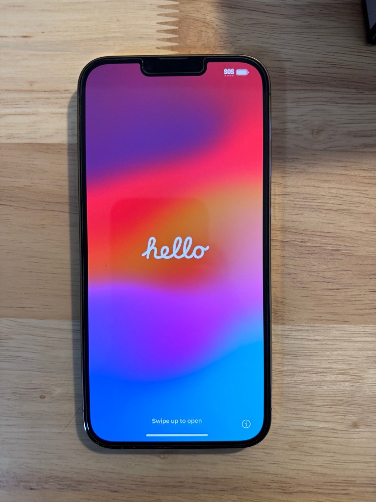 ATT Apple iPhone 13 Pro Max and Blue Spigen Case 5O97