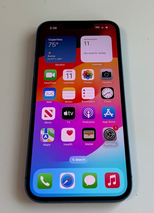 Apple iPhone 13 (Verizon) Blue 128GB - WARRANTY UNTIL JULY 2025 8W71