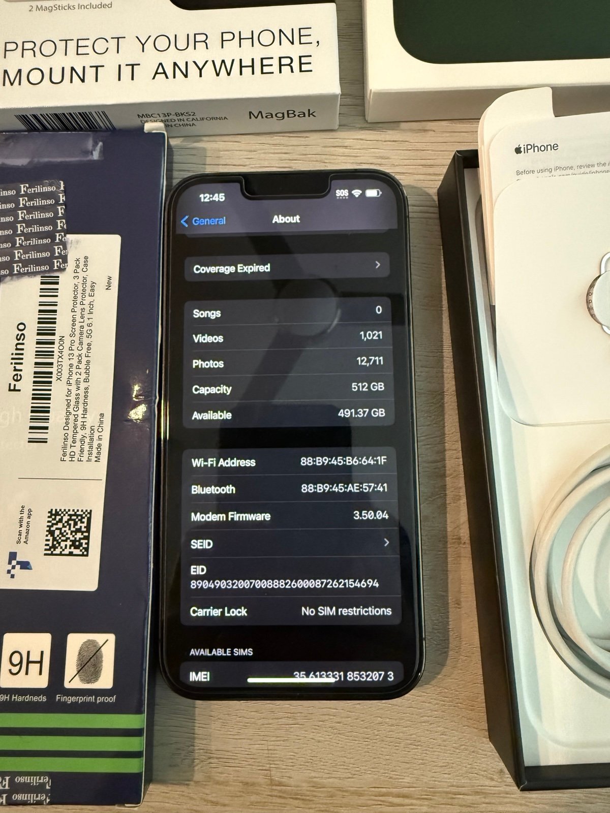 Unlocked Apple iPhone 13 Pro 512GB in Graphite 7X27