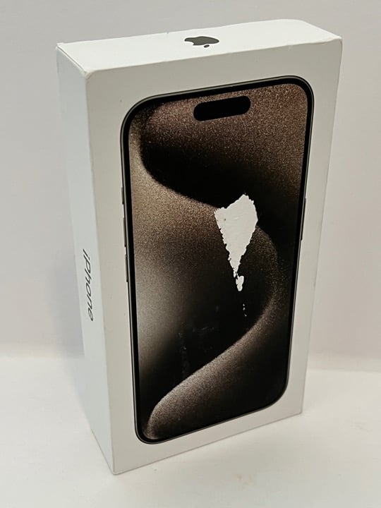 Apple iPhone 15 Pro - 256 GB Natural Titanium (Unlocked). FACTORY SEALED 3J75