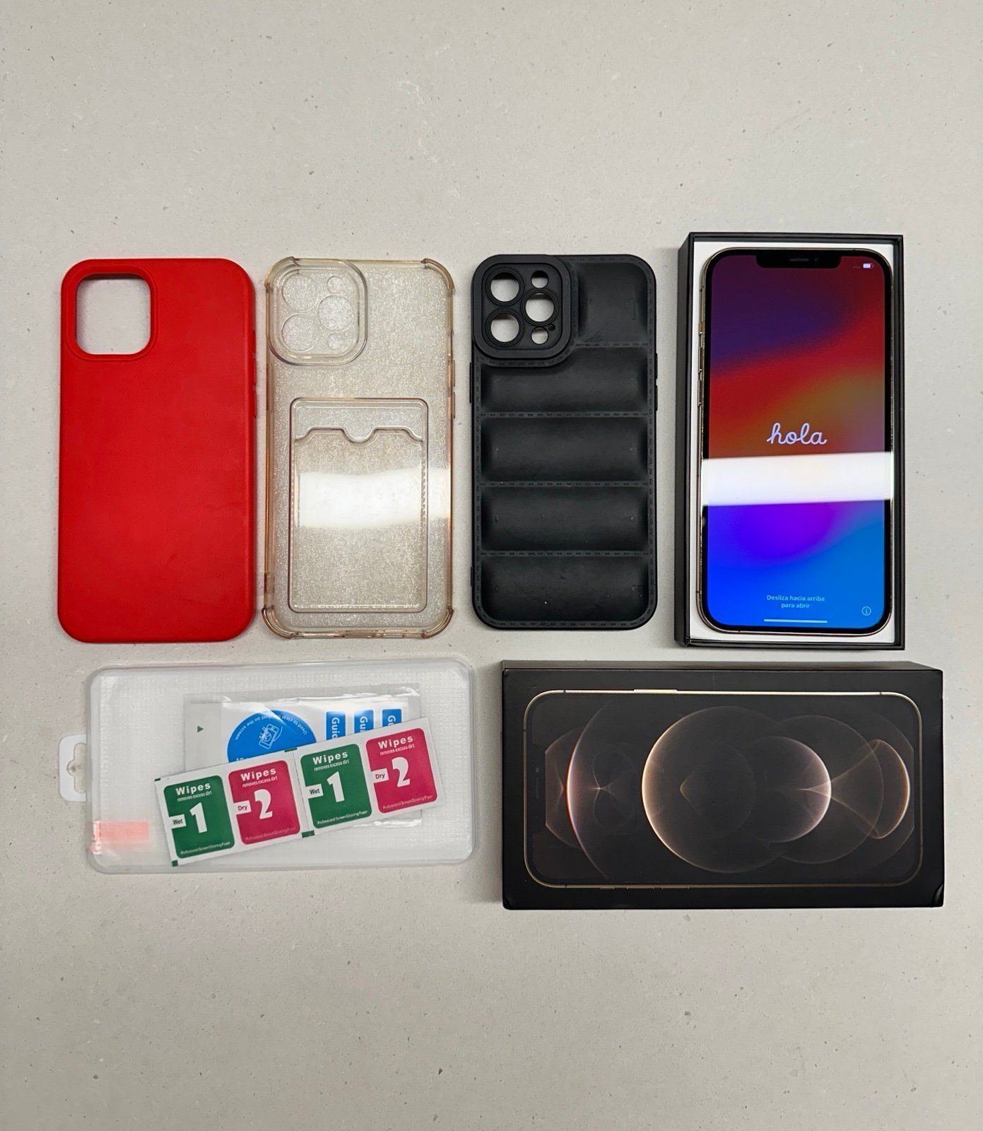 Apple iPhone 12 Pro Max Gold 256GB (Unlocked) Excellent Like New Condition 8R23