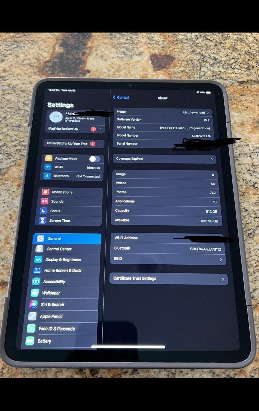 Apple iPad Pro 3rd Generation 512GB 5T86