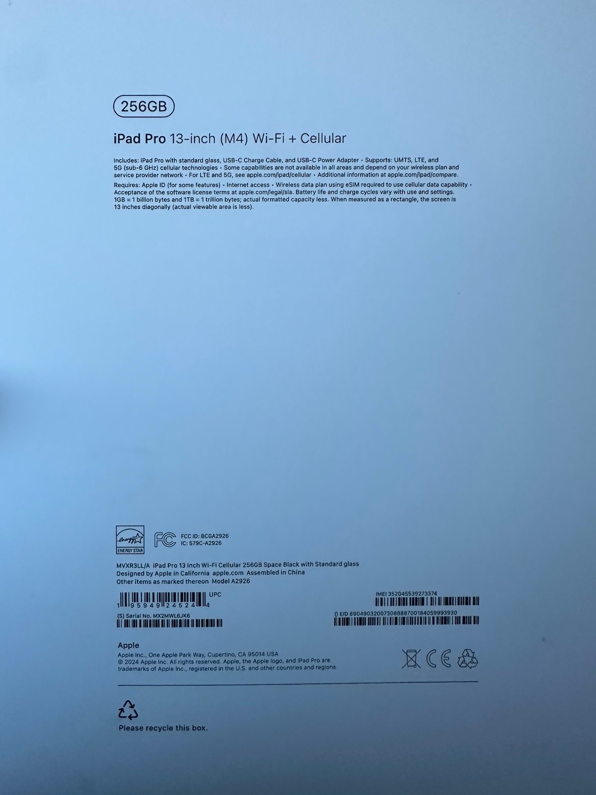 ipad pro 13 inch m4 3K85