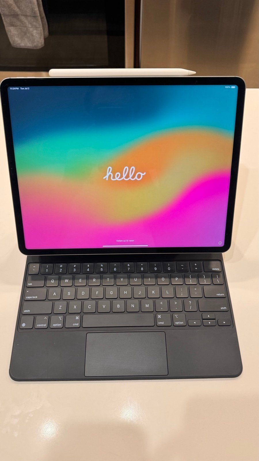 Apple iPad 12.9-inch iPad Pro (6th Gen) Wi-Fi + Cellular 128GB with accessories 5A73