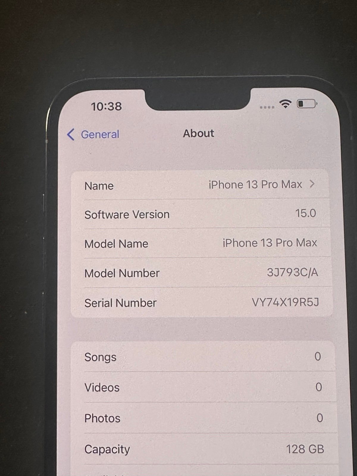 Apple iPhone 13 Pro Max 128 GB in Sierra Blue for Unlocked 9H37