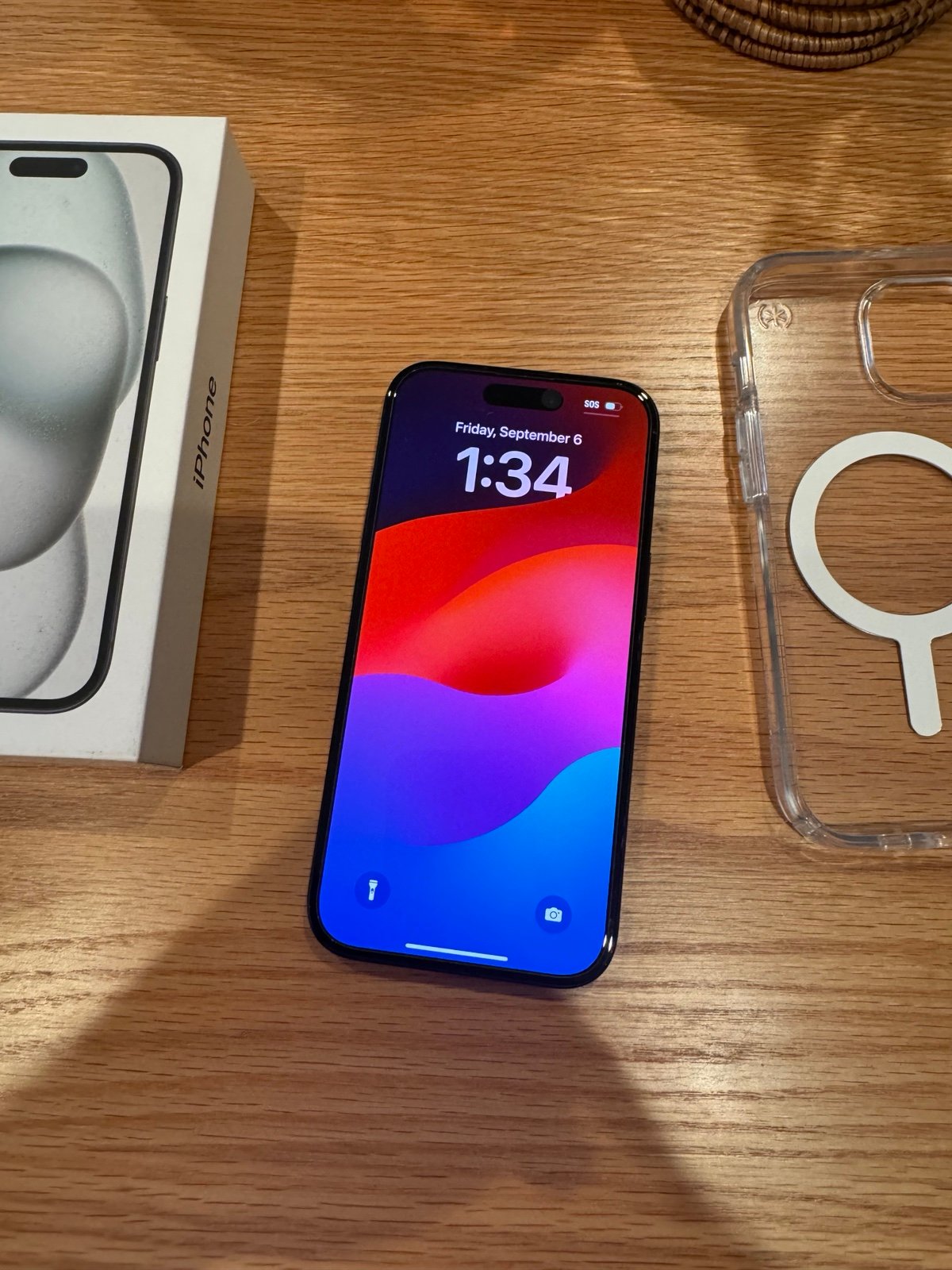 Apple iPhone 15 Black 256GB T-Mobile Carrier 9A36