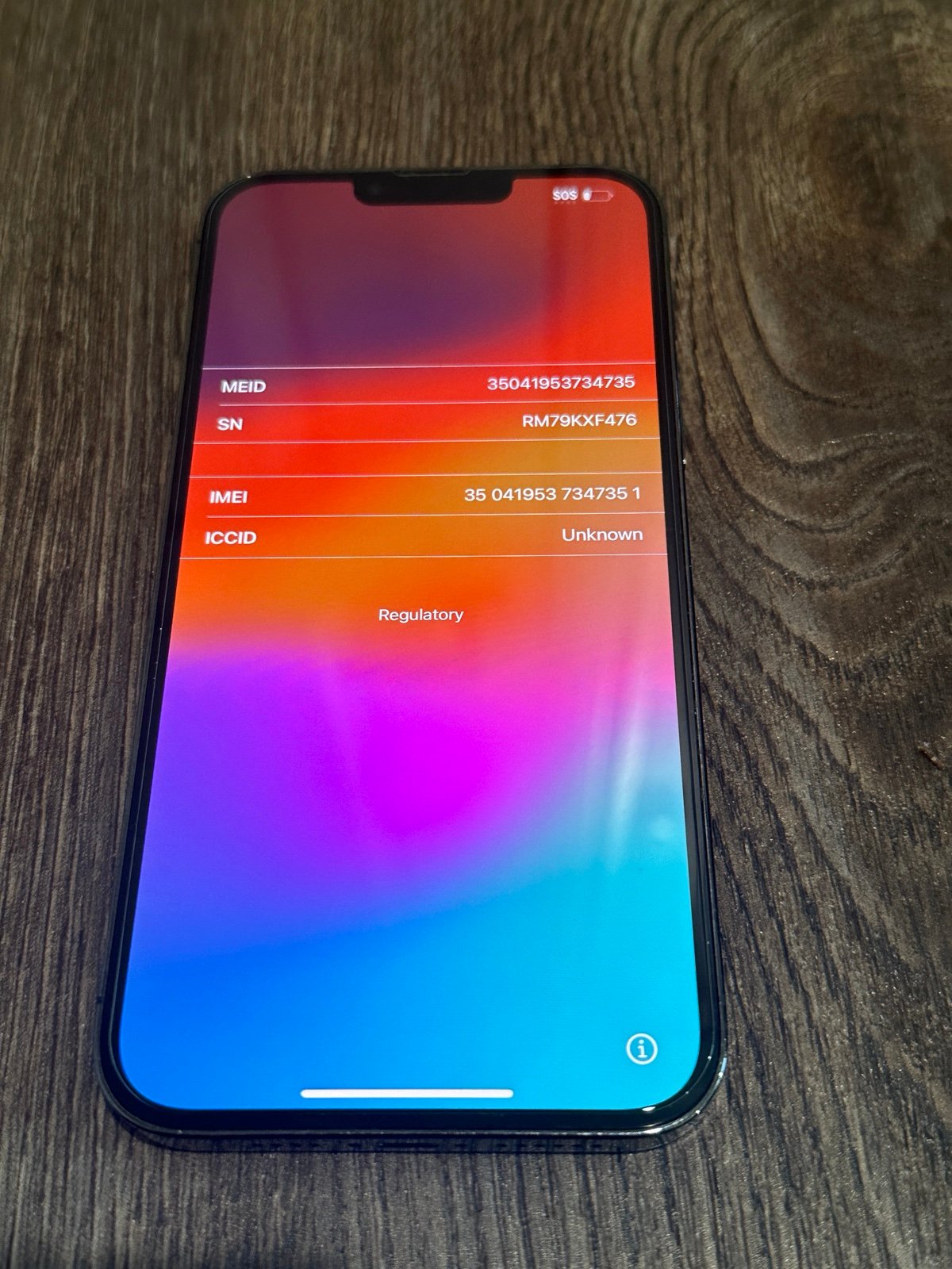 Apple iPhone 13 Pro Max 128 GB in Graphite for Unlocked 9S36