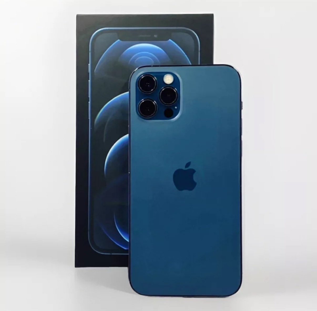 Apple iPhone 12 Pro 256GB Pacific Blue - UNLOCKED - Battery Replaced in 2023 3A79