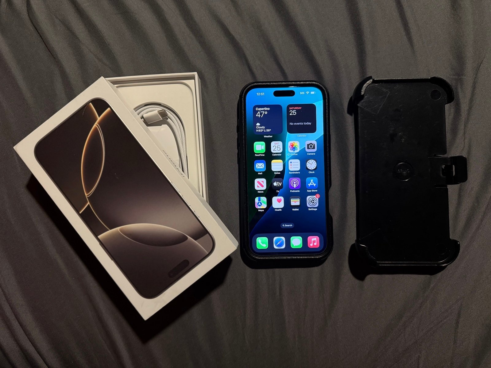 Apple iPhone 16 Pro Max 256GB Natural Titanium AT&T w/ Extras 2F61